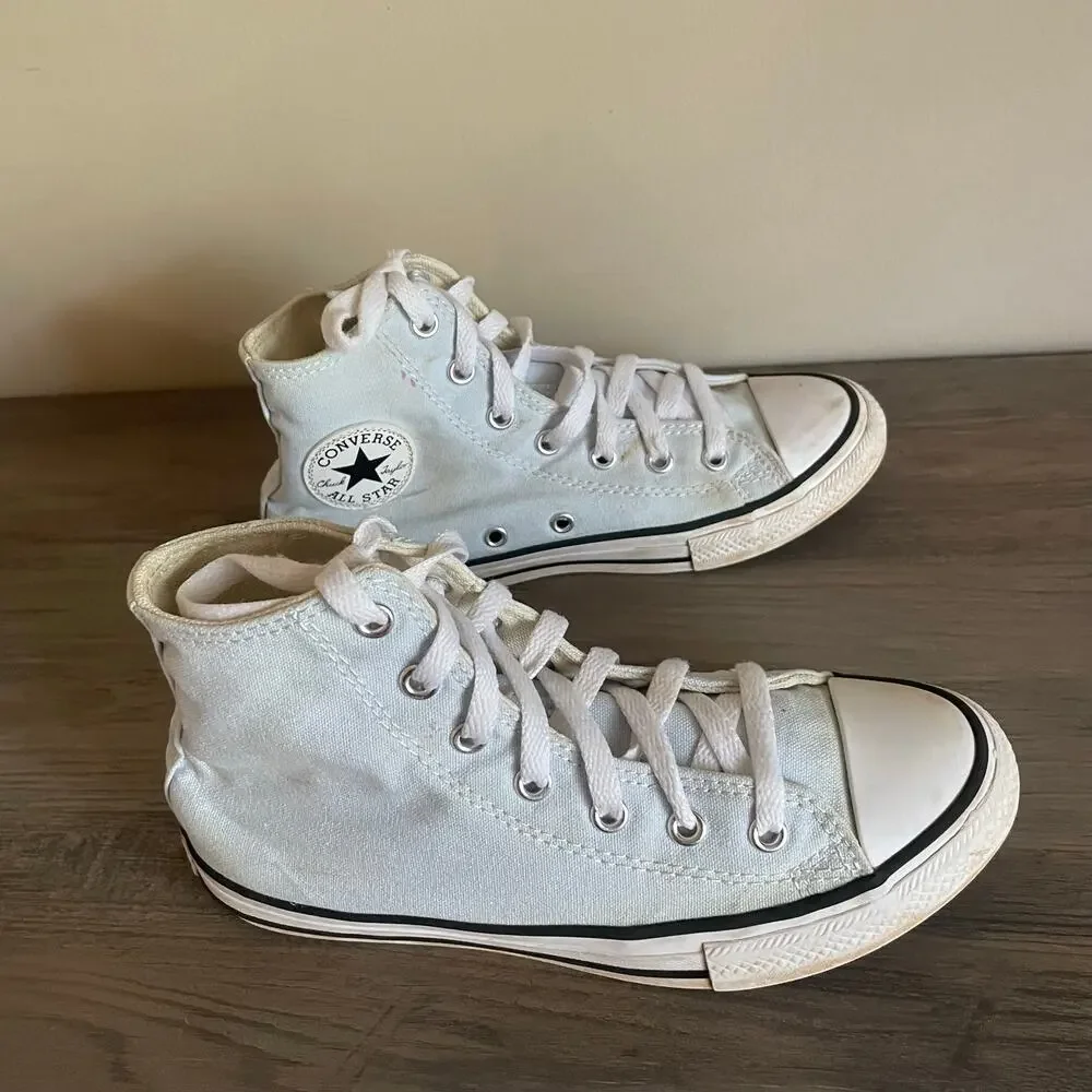 Converse Chuck Taylor All Star Youth 3 High Top Sneakers Black Silver Lot 2
